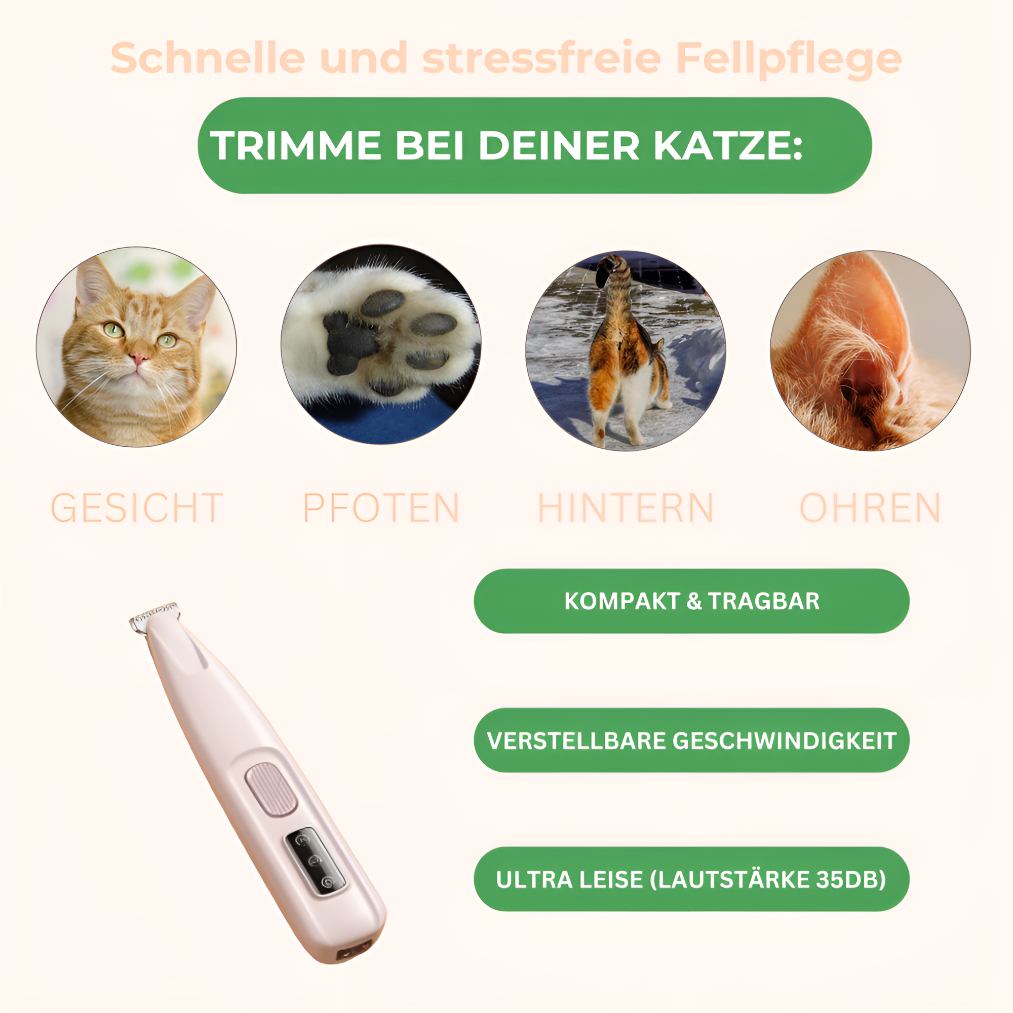 CatTrim Pro™ - Schmerzfreie Pfotenpflege in Sekunden
